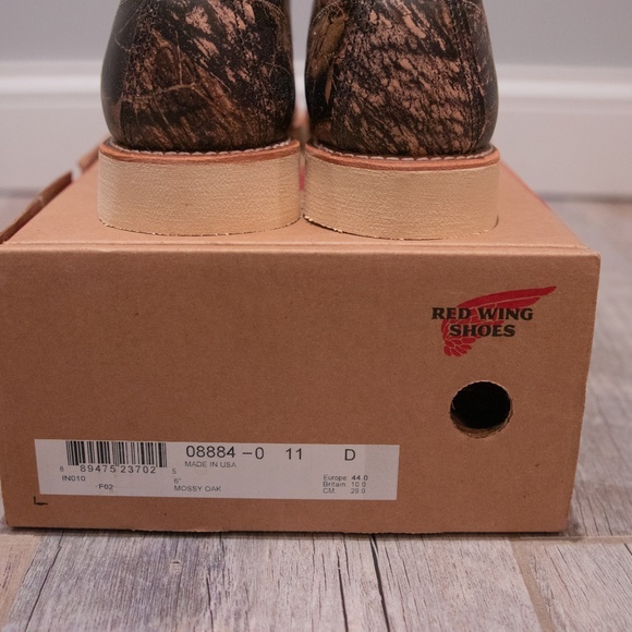 Red Wing 6" Moc Toe Mossy Oak Camo NWT - Picture 4 of 8